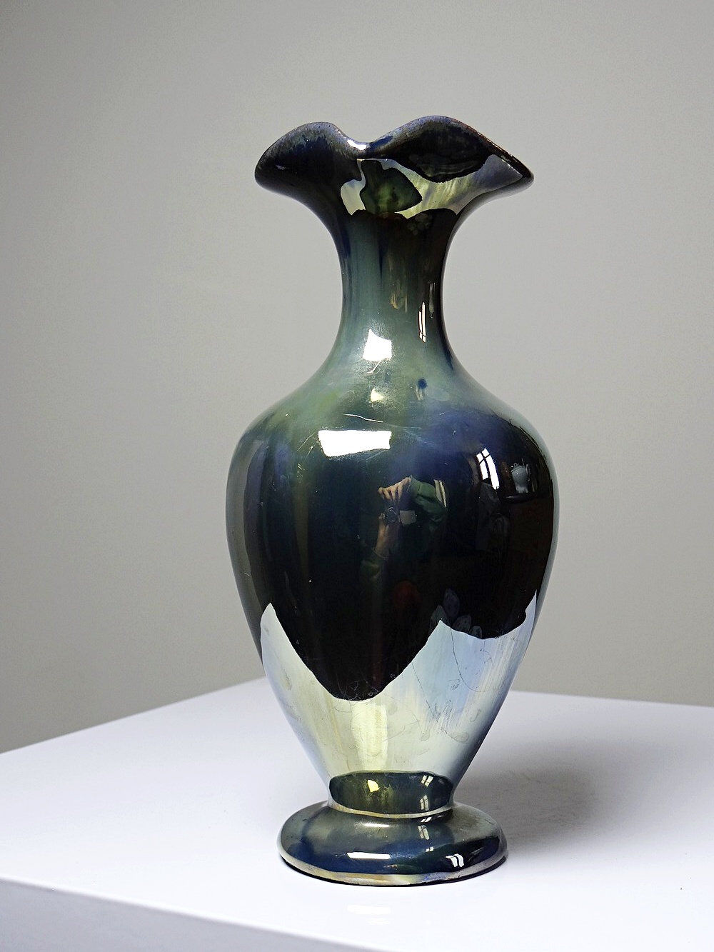 Small jug/pitcher/soliflore from Rambervillers, antique stoneware.