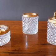 1950s Baccarat crystal and gold-plated metal smoker's kit