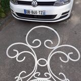 Old wrought iron garden furniture