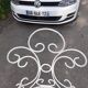 Old wrought iron garden furniture