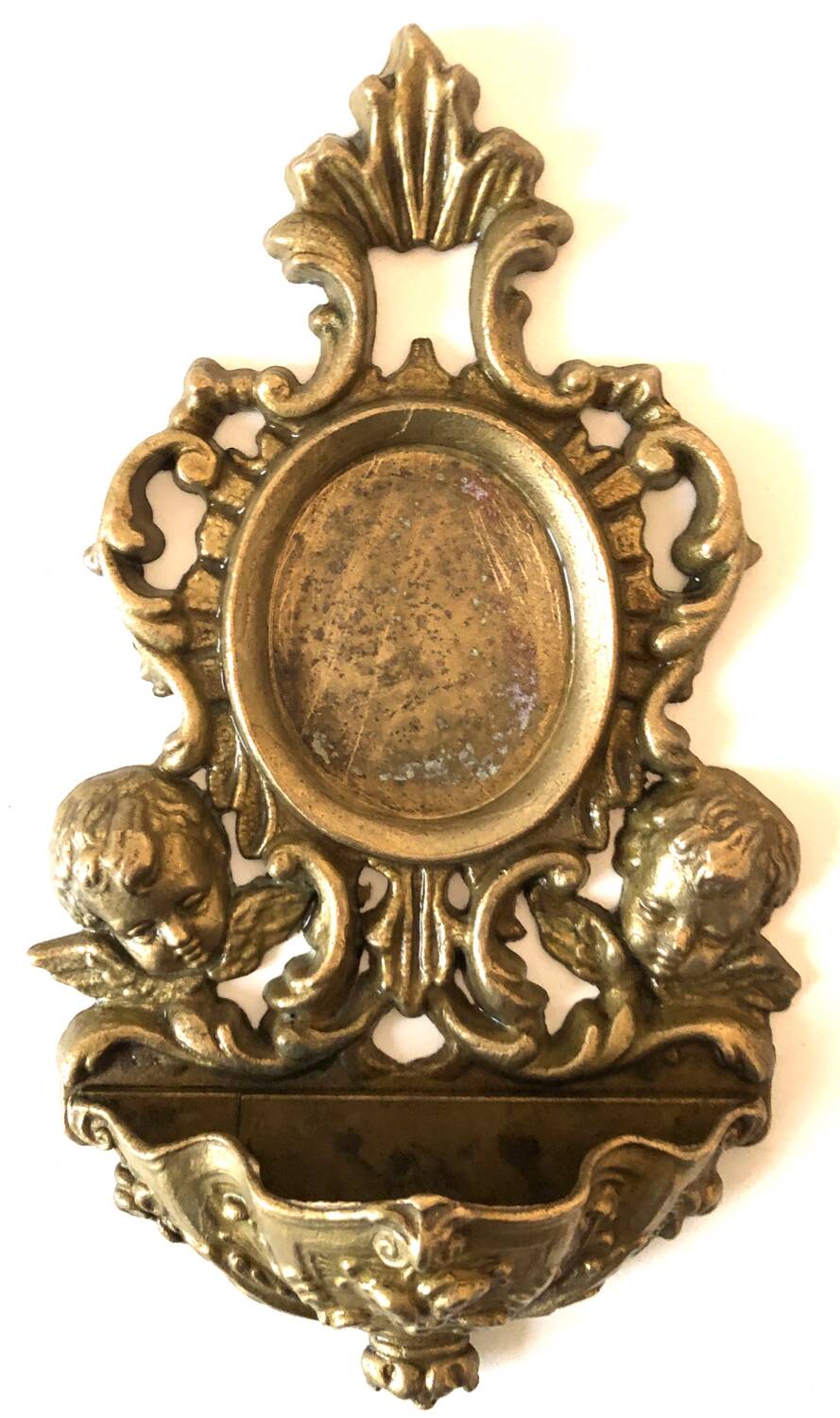 Golden Metal Angels Holy Water Font