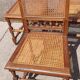 Antique set 6 - cane chair oak