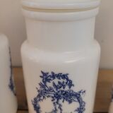 70's opaline spice jars