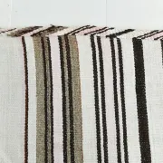 Mid Century Modern Off White & Black Kilim Rug, Bohemian Home Decor Carpet