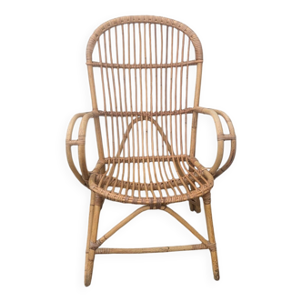 Fauteuil en osier