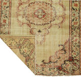 Anatolian handmade vintage rug 253 cm x 181 cm
