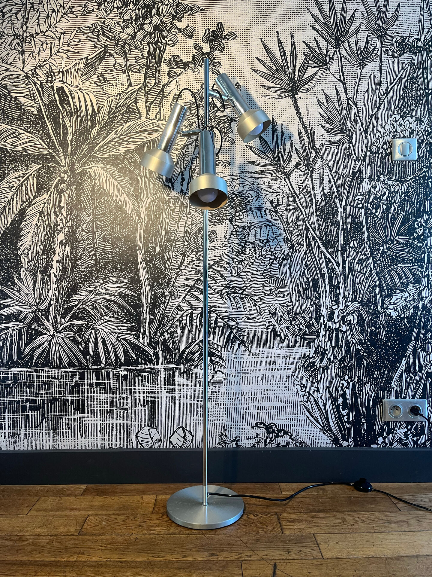 German floor lamp with 3 lights