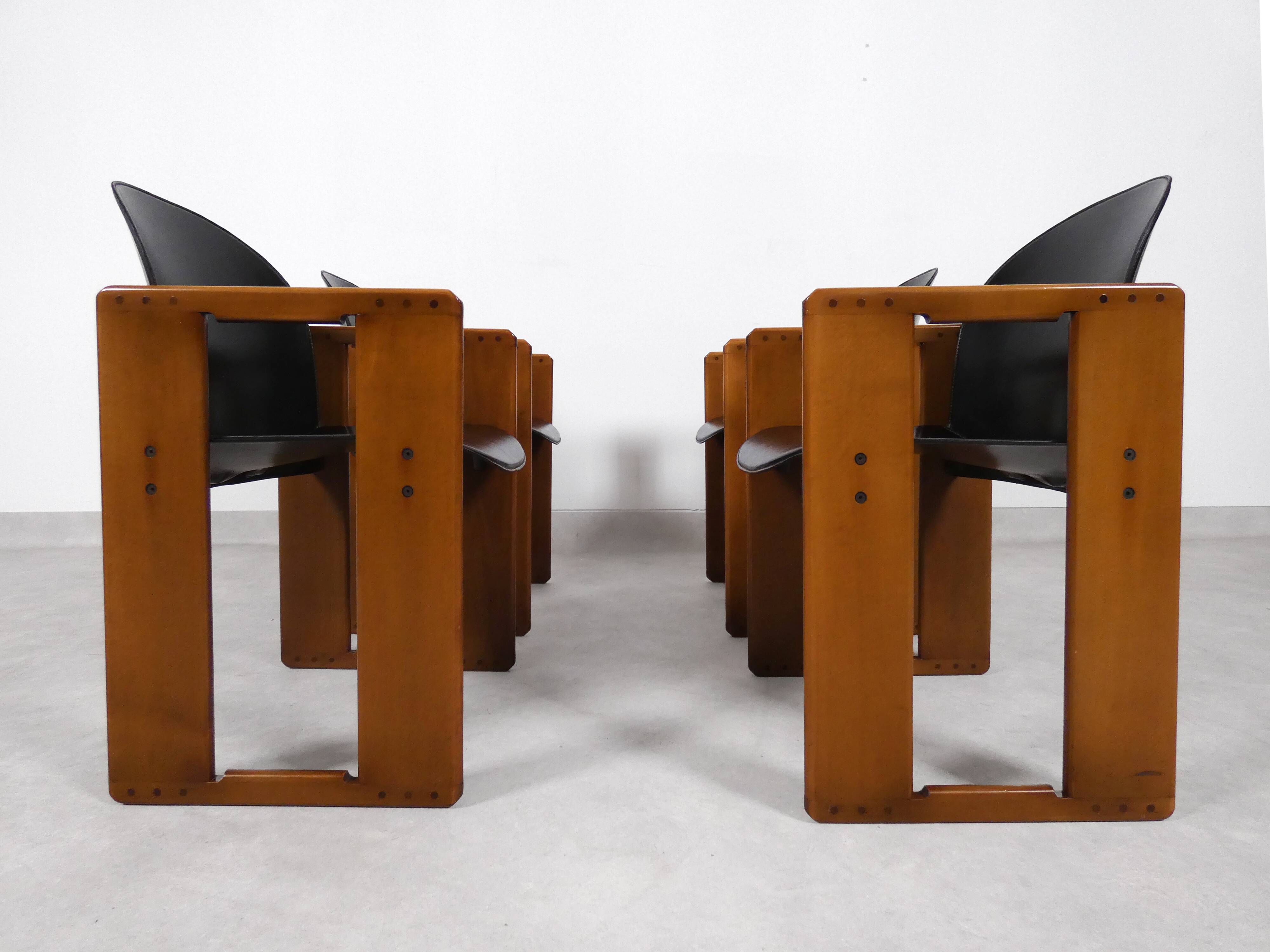 4 dining chairs - 'Dialogo' - Afra & Tobia Scarpa