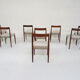 Set of eight rosewood dining chairs by Lubke, Germany 1960's