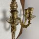 Wall light in gilded bronze