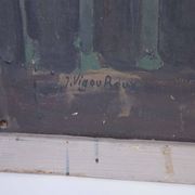 Jean Vigoureux (1959) Oil painting on wooden panel
