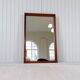 Mid-century modern walnut mirror, Sweden, 1960s