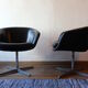 Pair of Pierre Paulin leather armchairs for Artifort 60s