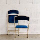 Lafuma vintage blue folding chair