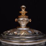 Stunning Antique Enameled Glass serving set for fruit, dessert or punch. 1880