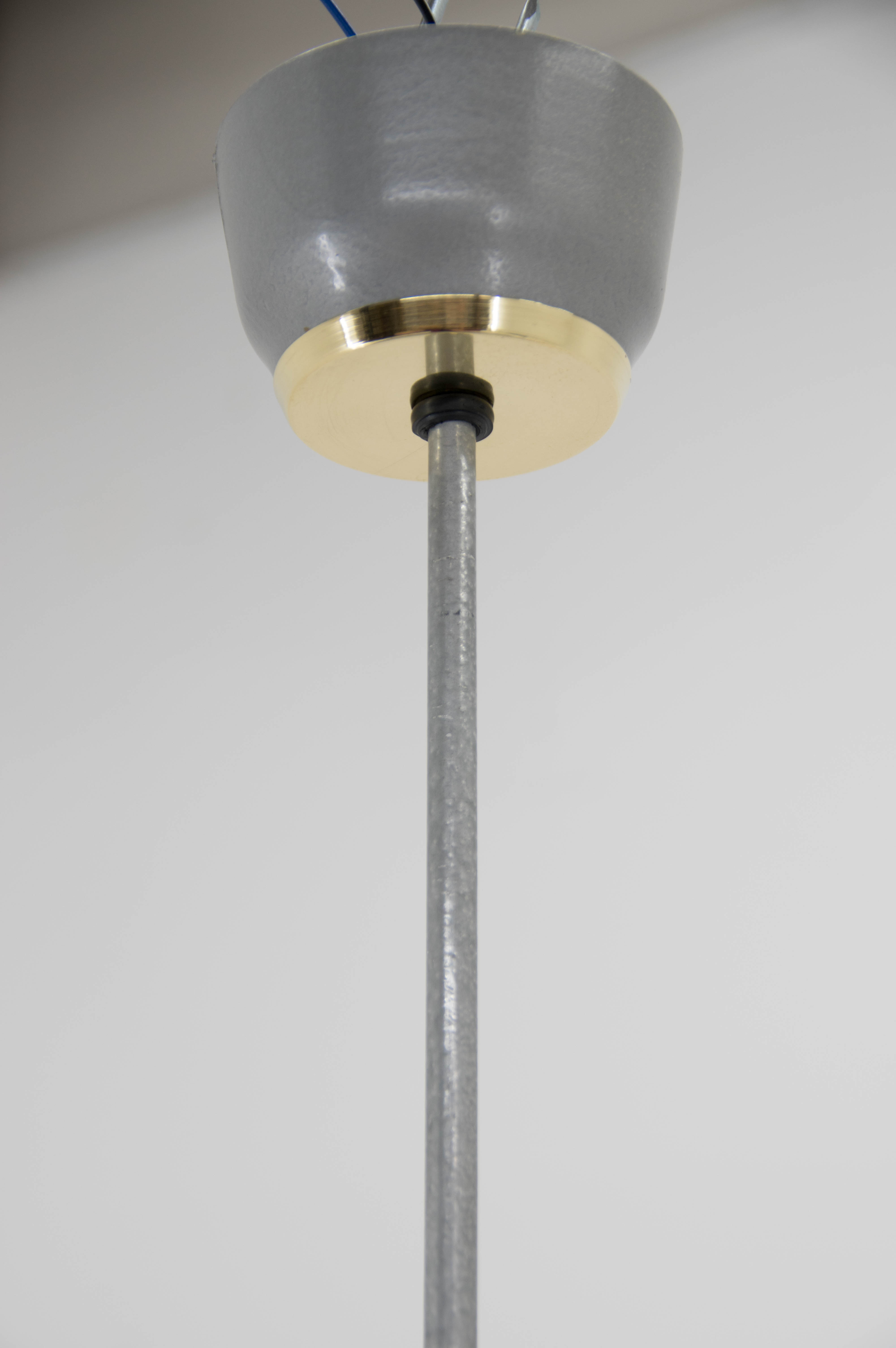 Space Age Metal Pendant by LUDIB Bratislava, Czechoslovakia, 1960's