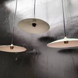Enameled sheet metal pendant lights
