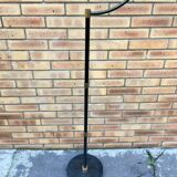 Lampadaire années 70 avec abat-jour en tissu Houlès