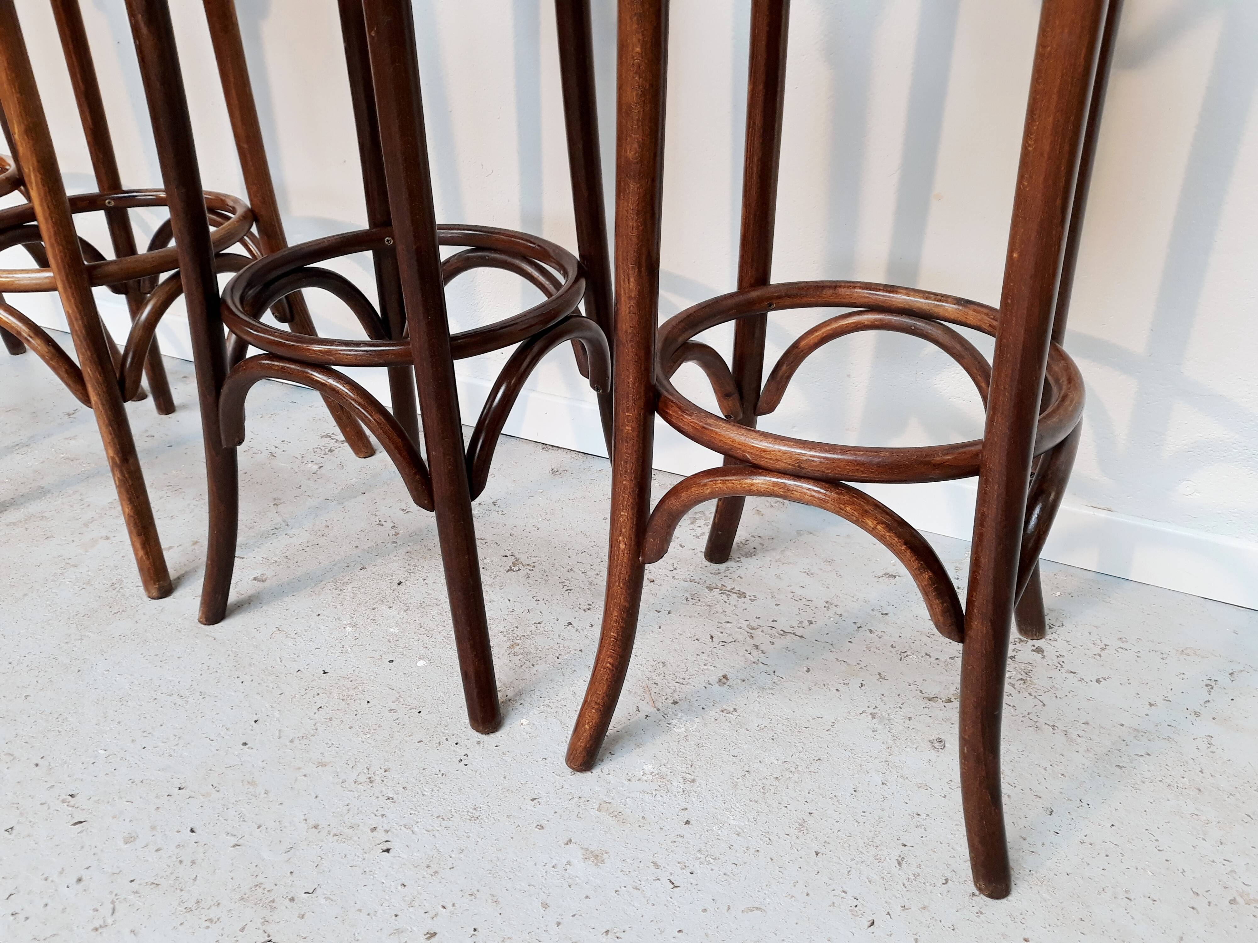 Set of 4 vintage bistro stools
