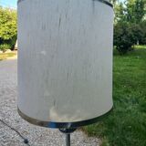 Chrome floor lamp of the year 70 Delmas original lampshade