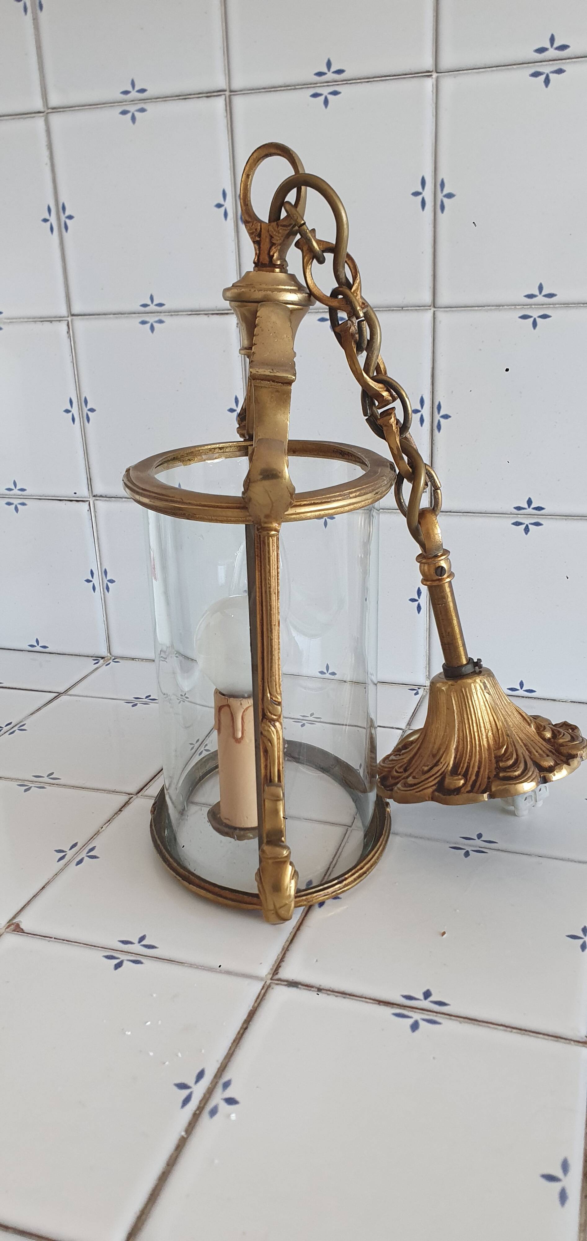 Louis XV style oval lantern from the 20th century