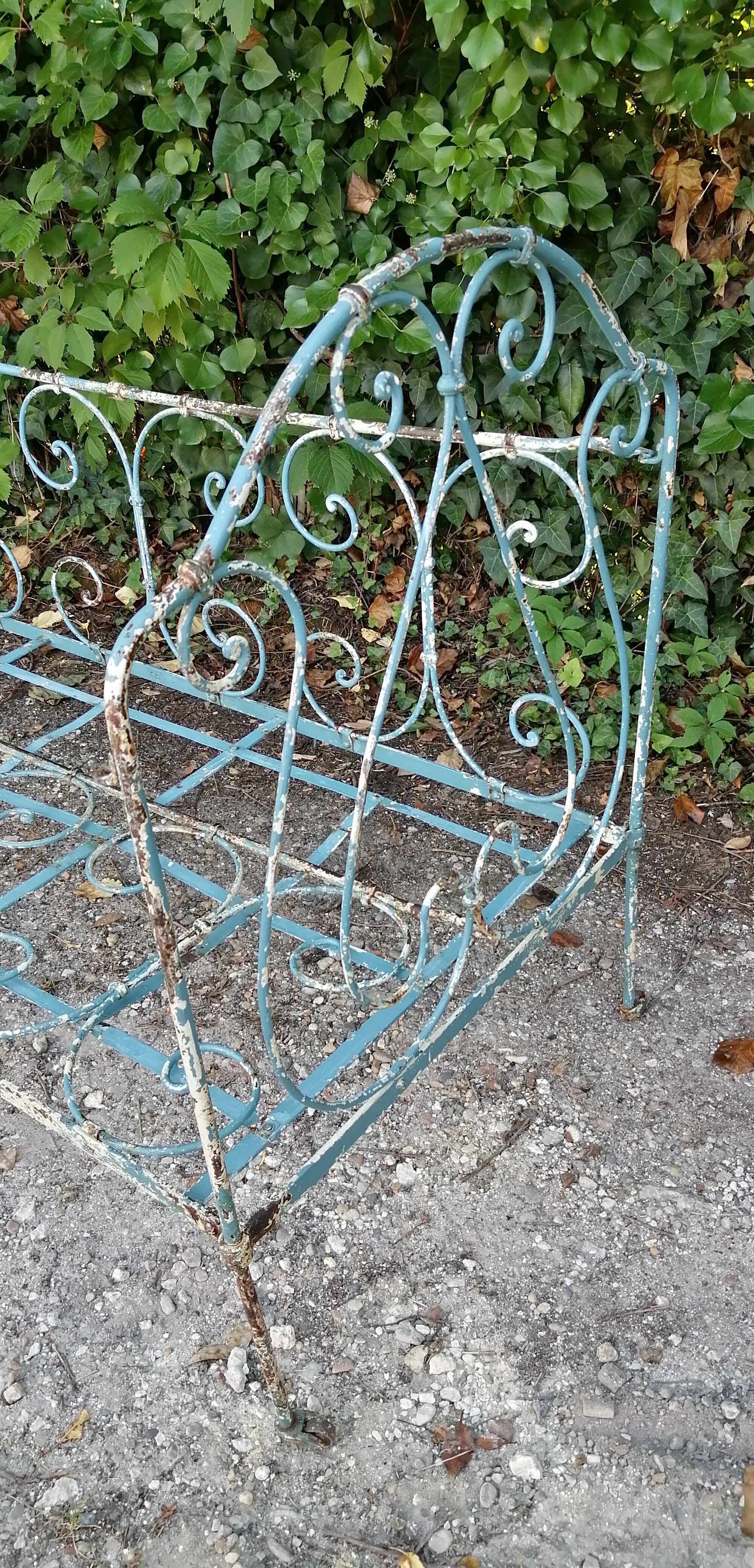 Wrought iron bench