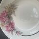 6 assiettes creuses en porcelaine motif pivoines art déco