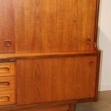 Enfilade haute scandinave édition Samcom en teck, 1960