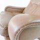 Fauteuil cuir avec pouf de Madsen & Schübel pour Bovenkamp
