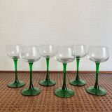 6 Alsace wine glasses