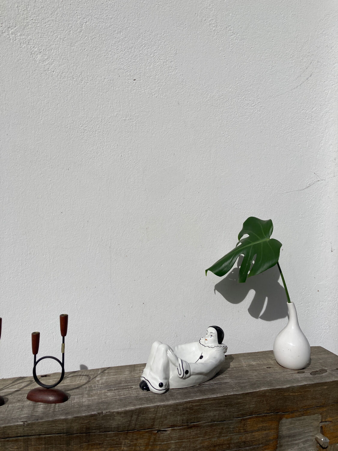 White Pierrot ashtray / soap dish / pocket tray