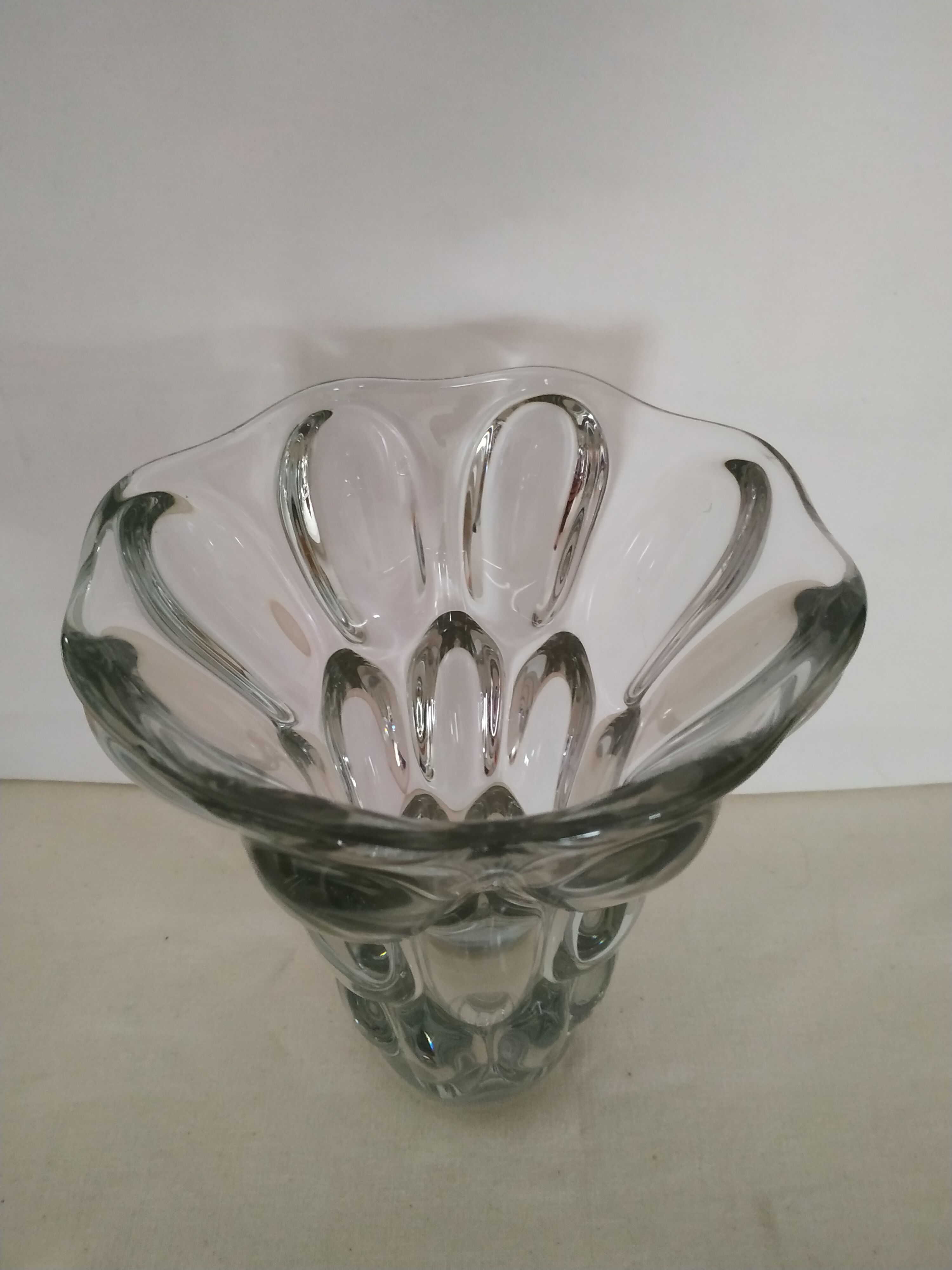 Vase model Etruscan crystal of sevres 20 cm