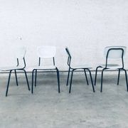 Industrial Dutch Stacking Chairs, 1960s, Set of 10