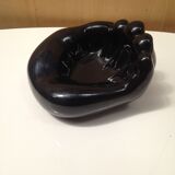 Empty ceramic hand shape pocket