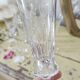 Set of 8 champagne flutes in Saint Louis crystal and Bayel crystal.