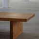 Mid-century Swedish coffee table in solid pine, attributed to Sven Larsson, 1960s.