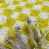 Yellowza checkerboard rug 182x132cm