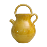 Enamelled terracotta jug