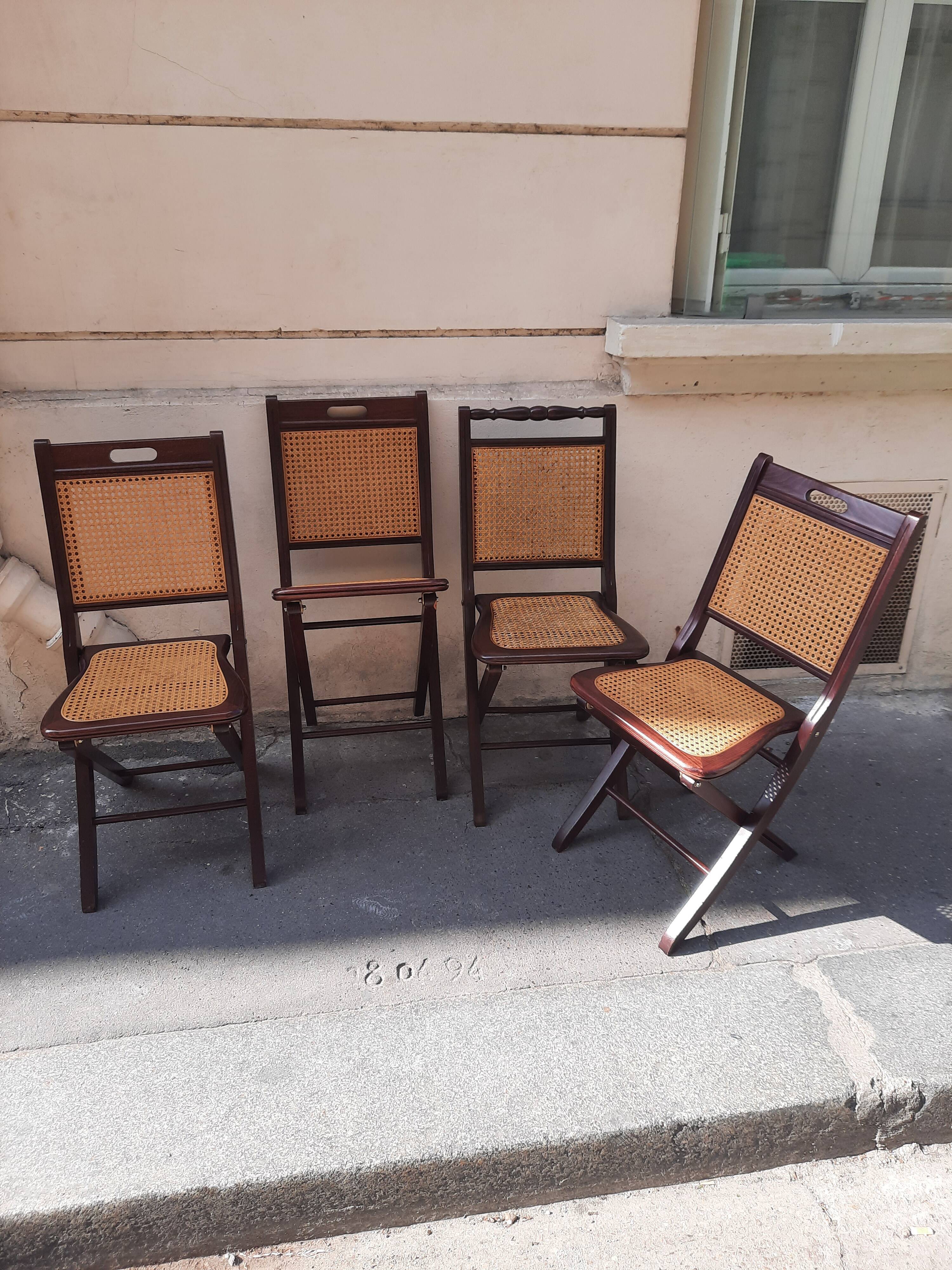 Lot de 4 chaises pliantes