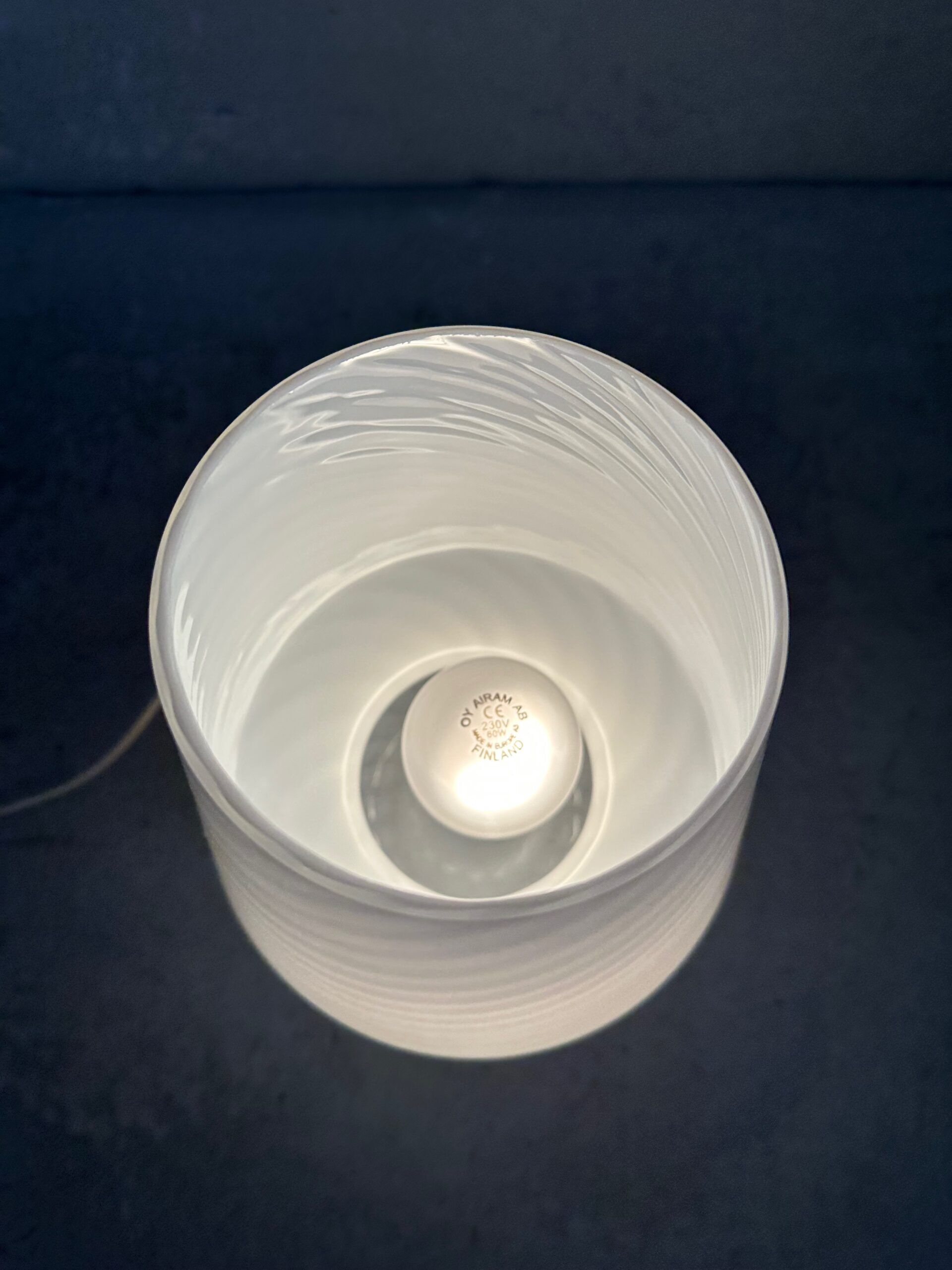Murano 'swirl' lamp