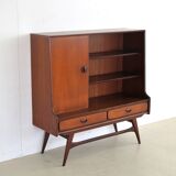 Vintage teak bookcase by Louis van Teeffelen