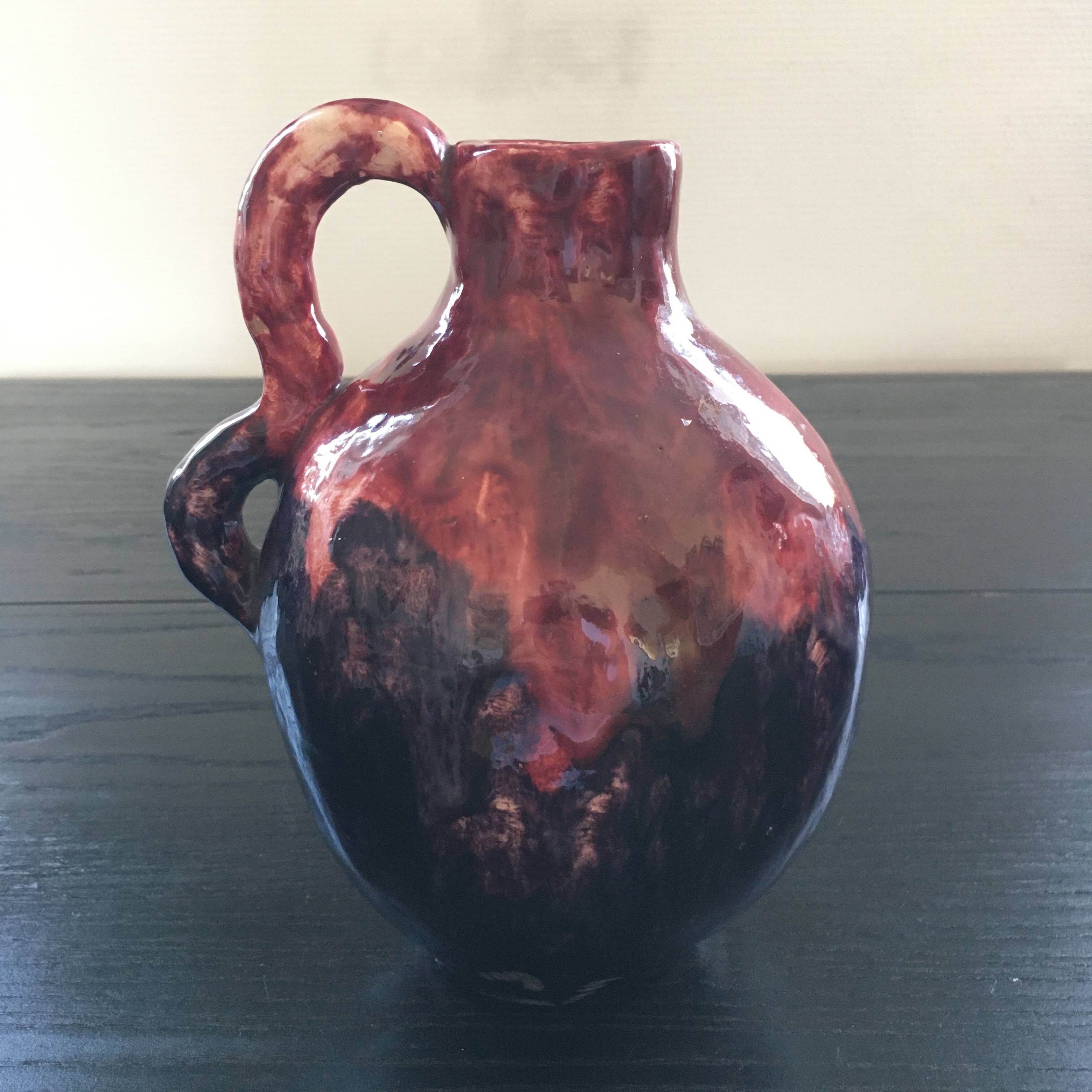 Purple artist vase