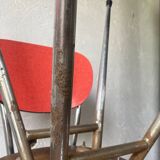 Red formica chairs