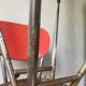 Red formica chairs