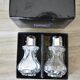 Duo salt shaker & crystal pepper maker of Sèvres Mle Choiseul