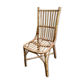 Chaise en rotin vintage