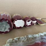 Set of De Bruyn Fives Lille ceramic pots
