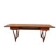 Model 32 v-legged teak coffee table by e.w.bach for møbelfabrikken toften, denmark, 1960s