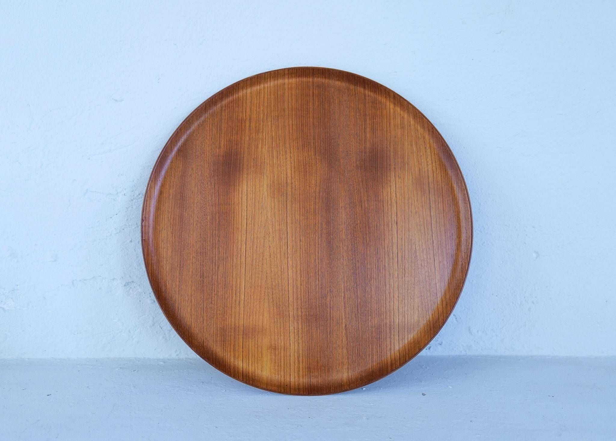 Mid-century modern teak side table/tray Sweden 1960s