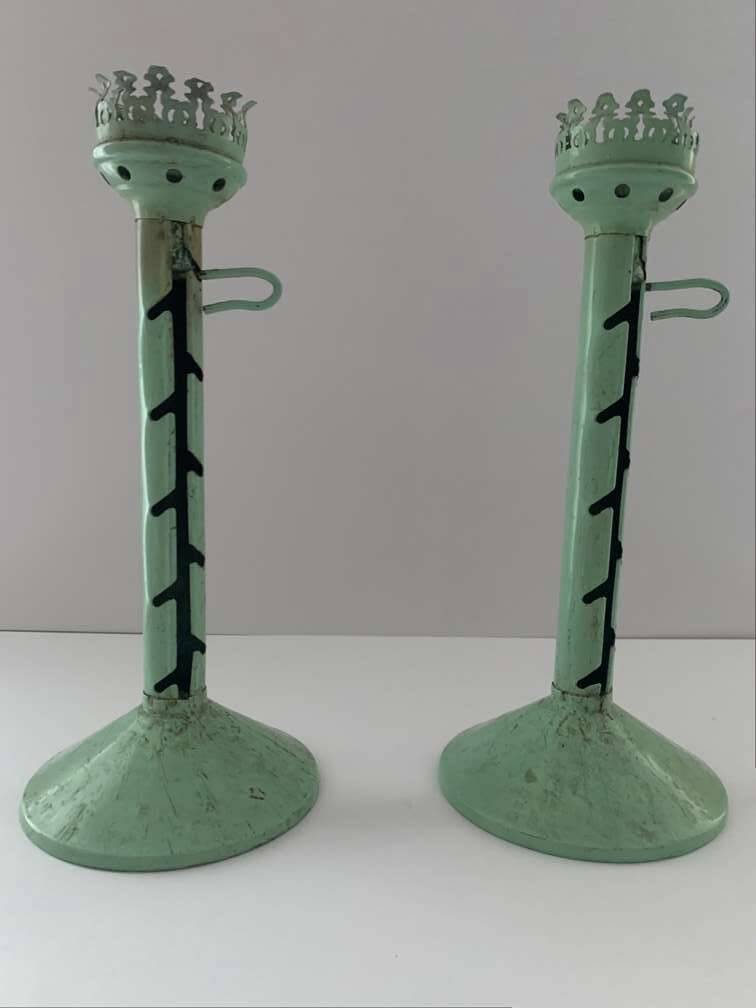 2 porte-bougies Bauhaus porte-bougies candélabres bâtons Marianne Brandt